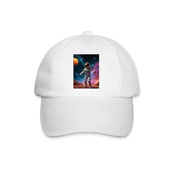 Astronaut - Baseballkappe - Weiß/Weiß - Vorne