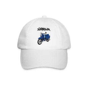Schwalbe (blau) // Illustration - Baseballkappe - Weiß/Weiß - Vorne