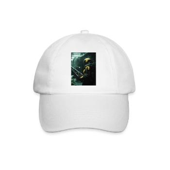 Sci Fi Krieger4 - Baseballkappe - Weiß/Weiß - Vorne