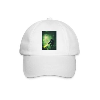 Sci Fi Krieger2 - Baseballkappe - Weiß/Weiß - Vorne