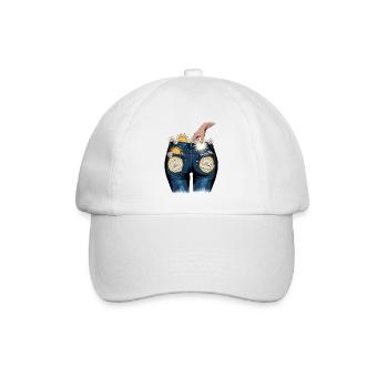 You Matter - Aufmunterndes Positivitäts-Kunstwerk - Baseballkappe - Weiß/Weiß - Vorne