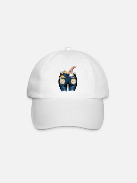 You Matter - Aufmunterndes Positivitäts-Kunstwerk - Baseballkappe - Weiß/Weiß