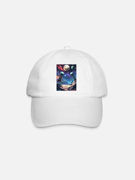 Alien Baseball - Baseballkappe - Weiß/Weiß