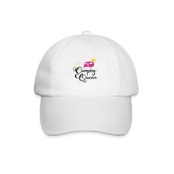 Camping Queen Wohnwagen - Baseballkappe - Weiß/Weiß - Vorne