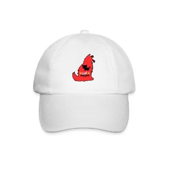 Katzen-Mama. - Baseballkappe - Weiß/Weiß - Vorne