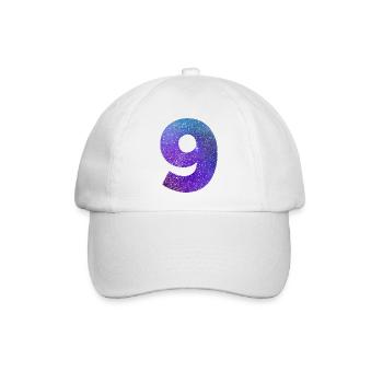 Galaxie Nummer 9 - Baseballkappe - Weiß/Weiß - Vorne