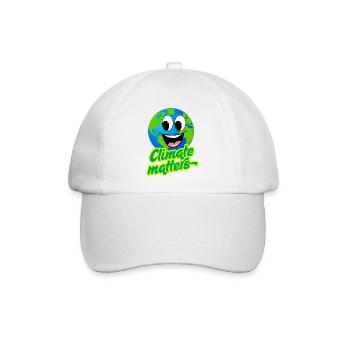 KLIMA IST WICHTIG - Baseballkappe - Weiß/Weiß - Vorne