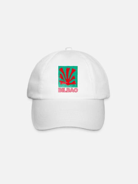 Bilbao Korallenflag Retro - Baseballkappe - Weiß/Weiß