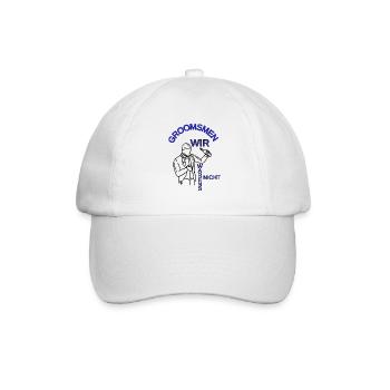 Junggesellenabschied Männer Groomsmen Bräutigam - Baseballkappe - Weiß/Weiß - Vorne