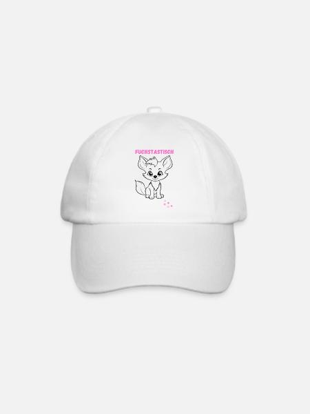 Fuchstastisch für kleine Füchse - Baseballkappe - Weiß/Weiß
