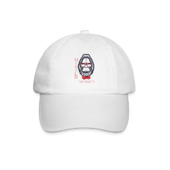 Mister Monkey - Baseballkappe - Weiß/Weiß - Vorne