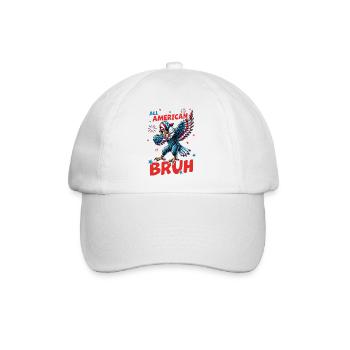 All American Bruh - Baseballkappe - Weiß/Weiß - Vorne