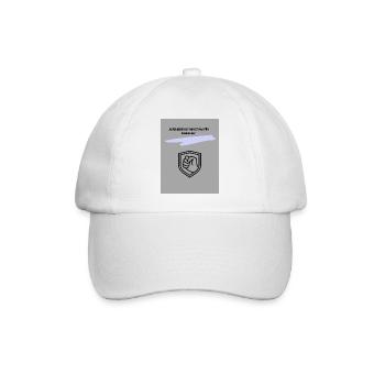 Motivierender Schutzsymbol Druck - Baseballkappe - Weiß/Weiß - Vorne