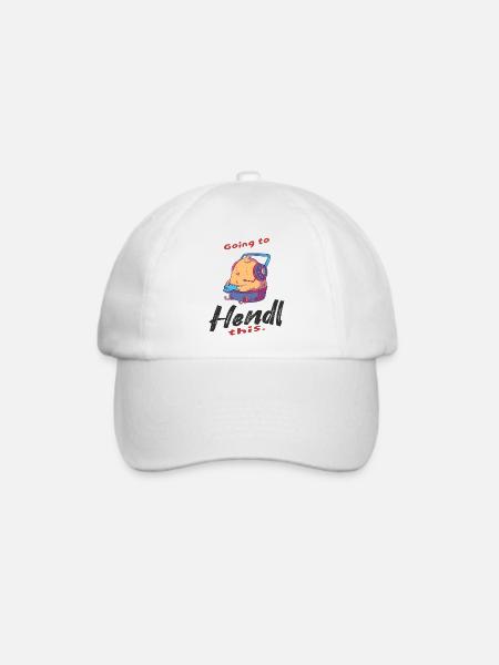 Küken mit Gaming-Accessoires - Baseballkappe - Weiß/Weiß