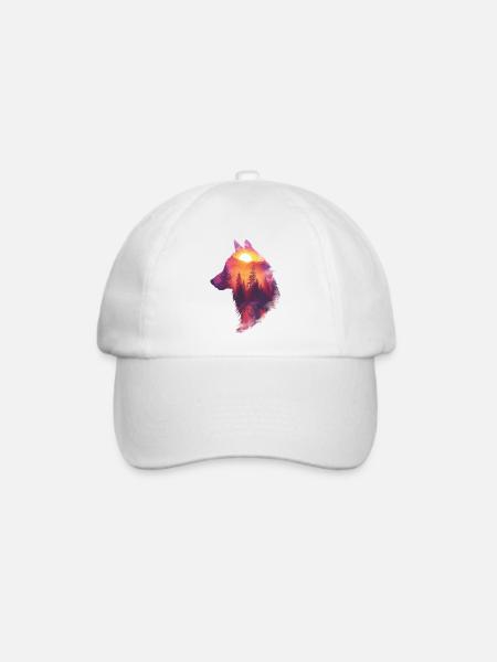 Spiritwolf - Baseballkappe - Weiß/Weiß