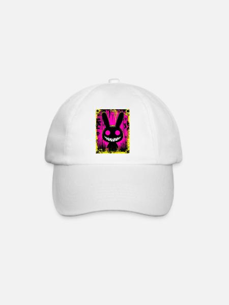 Electro Black Rabbit - Baseballkappe - Weiß/Weiß