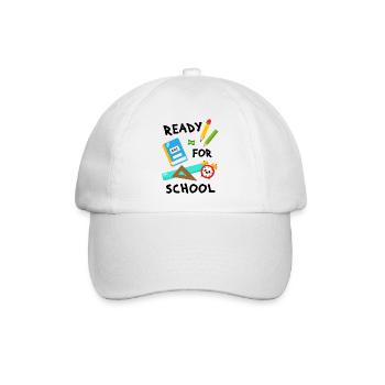 Einschulung Schulanfang Schulanfänger Schulkind  - Baseballkappe - Weiß/Weiß - Vorne