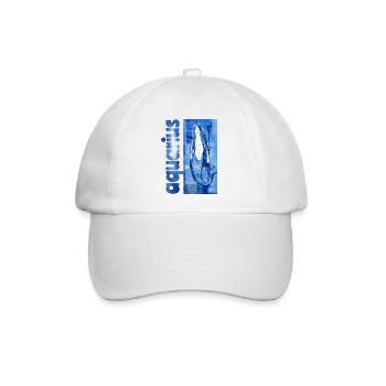 Sternzeichen Wassermann - Baseballkappe - Weiß/Weiß - Vorne