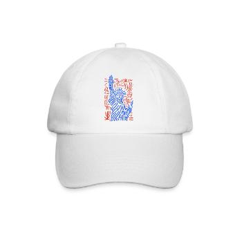 Lady Liberty - Baseballkappe - Weiß/Weiß - Vorne