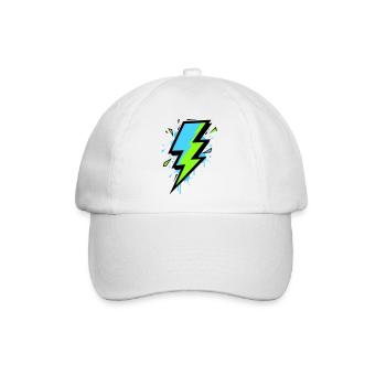 Strahl der modernen Elektrizität - Baseballkappe - Weiß/Weiß - Vorne