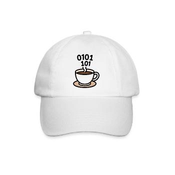 KaffeeCode Fusion - Baseballkappe - Weiß/Weiß - Vorne