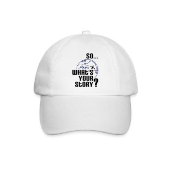 So... what's your story? - Baseballkappe - Weiß/Weiß - Vorne