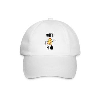 Wüde Henn - Hen night - Junggessellinen Party - Baseballkappe - Weiß/Weiß - Vorne