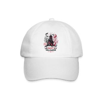 Halloween-Spukhaus - Baseballkappe - Weiß/Weiß - Vorne