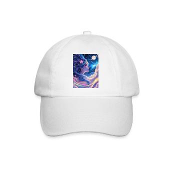Girl in Galaxie - Baseballkappe - Weiß/Weiß - Vorne