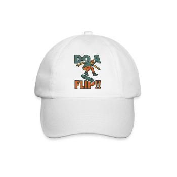 Machen Sie einen Flip DO - Baseballkappe - Weiß/Weiß - Vorne