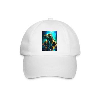 Sobek – Wächter des Nils - Baseballkappe - Weiß/Weiß - Vorne