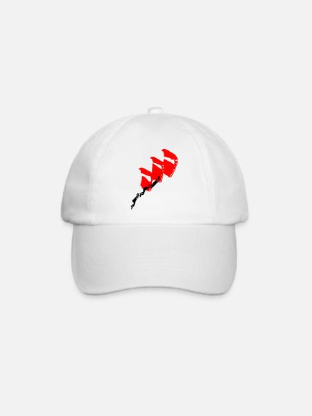 Fallschirmsport - Baseballkappe - Weiß/Weiß