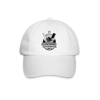 Fleischerei Fachverkäuferin - Baseballkappe - Weiß/Weiß - Vorne