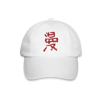 manga - Baseballkappe - Weiß/Weiß - Vorne