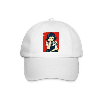 Schuluniform-Mangaheldin - Baseballkappe - Weiß/Weiß - Vorne