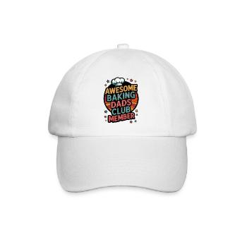 Backhelden Väter Club Mitglied - Baseballkappe - Weiß/Weiß - Vorne