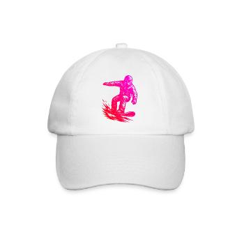 Ein Must Have für echte Snowboard - Baseballkappe - Weiß/Weiß - Vorne