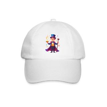 Magier - Baseballkappe - Weiß/Weiß - Vorne