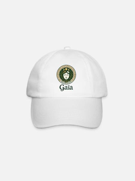 Gaia – Mutter Natur – Baum des Lebens - Baseballkappe - Weiß/Weiß