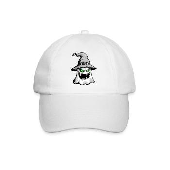 Gruseliger Geist, furchterregender Geist - Baseballkappe - Weiß/Weiß - Vorne
