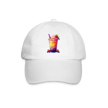 Bubble Tea - Baseballkappe - Weiß/Weiß - Vorne