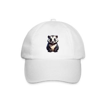 Dachs - Baseballkappe - Weiß/Weiß - Vorne