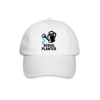 Planter-Serie Gärtner-Humor - Baseballkappe - Weiß/Weiß - Vorne