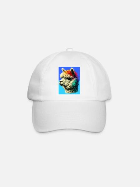 Alpaka - Baseballkappe - Weiß/Weiß