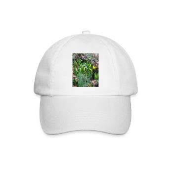 EG Blumen I Osterglocke I Geschenk I Frühling  - Baseballkappe - Weiß/Weiß - Vorne