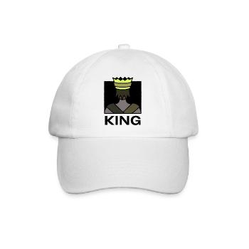 König - Baseballkappe - Weiß/Weiß - Vorne