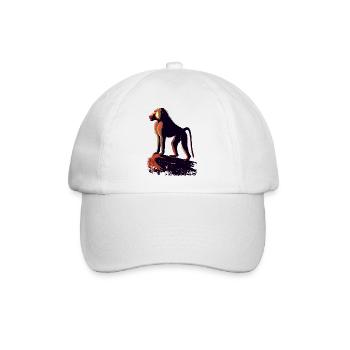 Pavian - Baseballkappe - Weiß/Weiß - Vorne