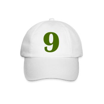 9 - Baseballkappe - Weiß/Weiß - Vorne