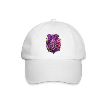 Purple Punch Graffiti-Druck - Baseballkappe - Weiß/Weiß - Vorne