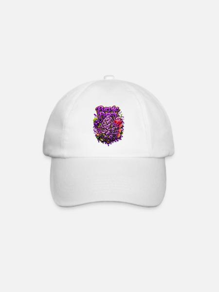 Purple Punch Graffiti-Druck - Baseballkappe - Weiß/Weiß